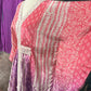 Pink and lilac designer kaftan