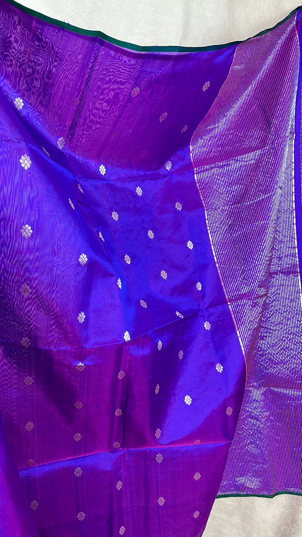 Chanderi pure silk saree with stitched blouse