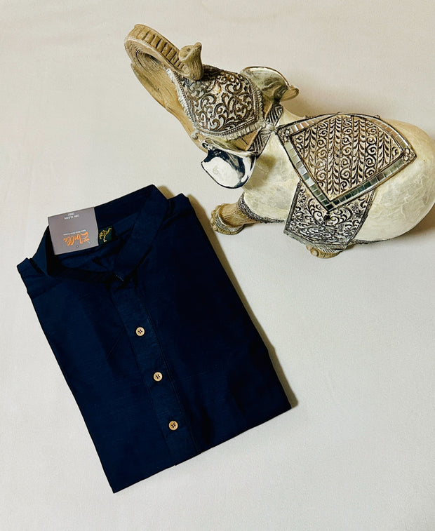 Navy blue kurta