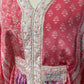 Pink and lilac designer kaftan