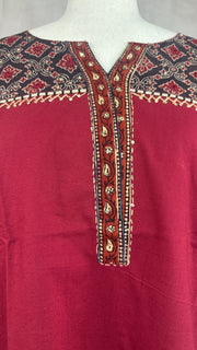 Maroon short kurti