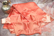 Soft katan pure silk saree with stitched blouse