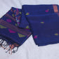 Handloom linen saree jamdani pallu, with BP