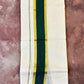 Green cotton set mundu