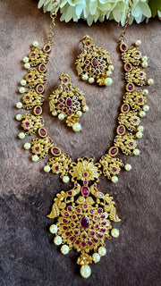 Necklace with earring