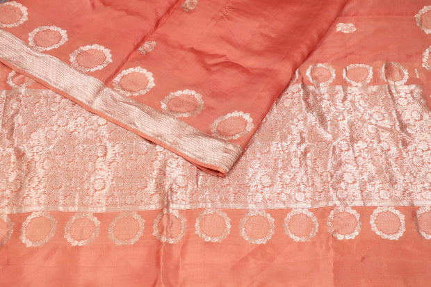 Soft katan pure silk saree with stitched blouse