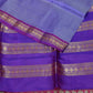 Light blue and Purple Combo Kanchivaram saree with stitched blouse