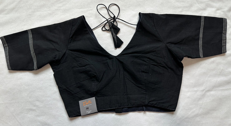 Black cotton blouse