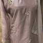 Lavender embroidered kurti with gharah and dupatta