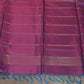 Peach and blue Combo  Kanchivaram saree with stitched blouse