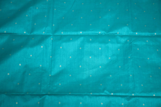 Semi tussar silk saree with Paithani weave, with stitched blouse