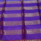 Light blue and Purple Combo Kanchivaram saree with stitched blouse