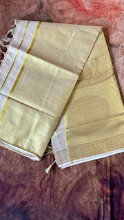 Cotton tissue saree with skirt border