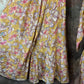 Mustard yellow printed muslin kurti with flared palazo and dupatta