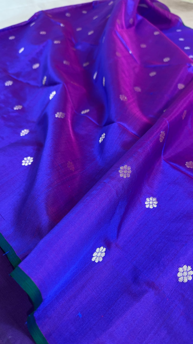 Chanderi pure silk saree with stitched blouse