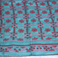 Pure tussar silk saree with kutch work, stitched blouse