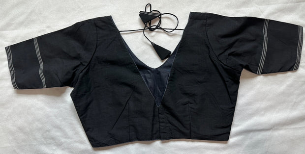 Black cotton blouse