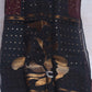 Black muslin saree with sequins weave, stitched blouse