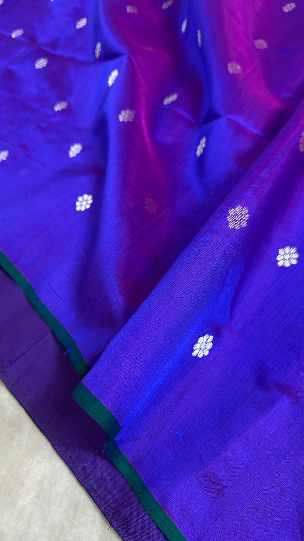 Chanderi pure silk saree with stitched blouse