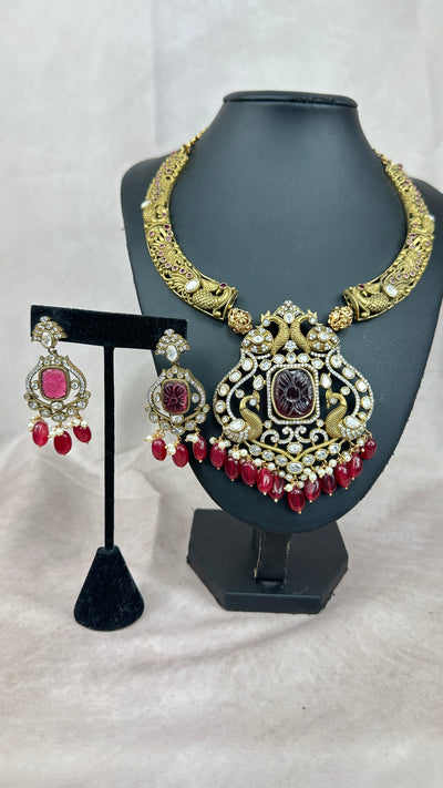 Necklace with earring