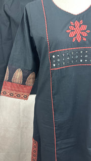 Black kurti with bottom and dupatta