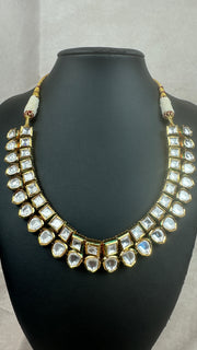 Kundan and meenakari necklace