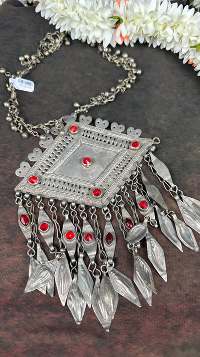 Afgani tribal necklace with big pendant