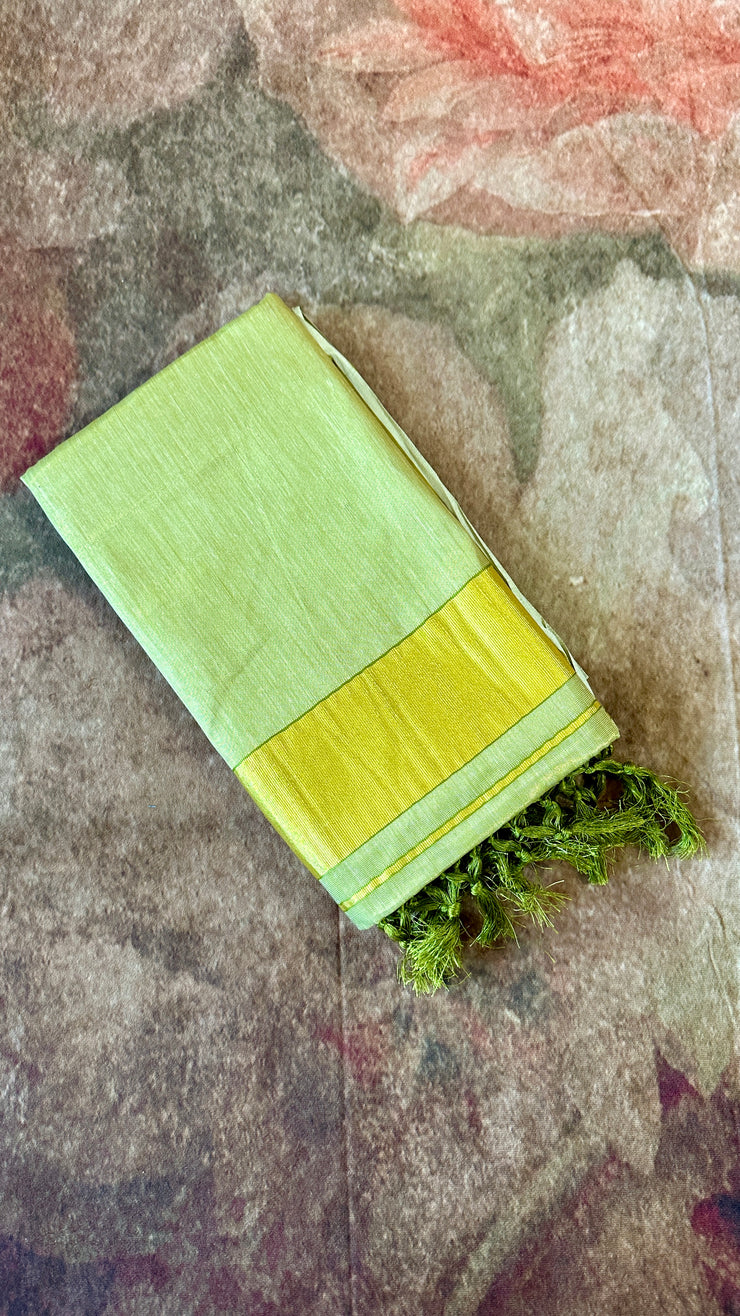 Green Tissue set saree