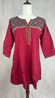 Maroon short kurti