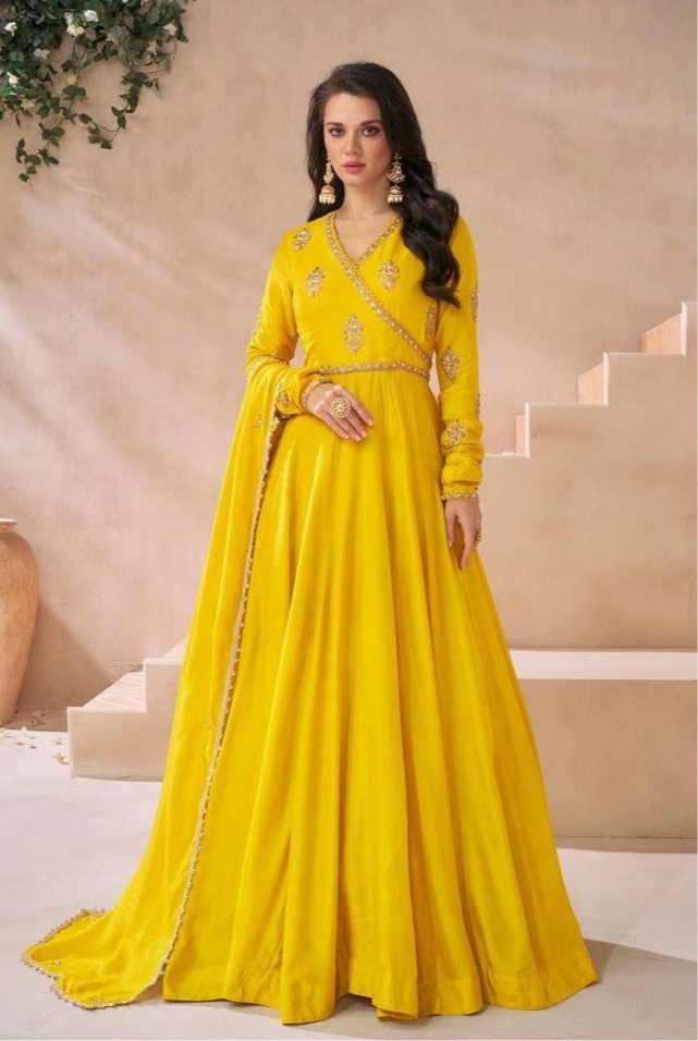 Yellow gown