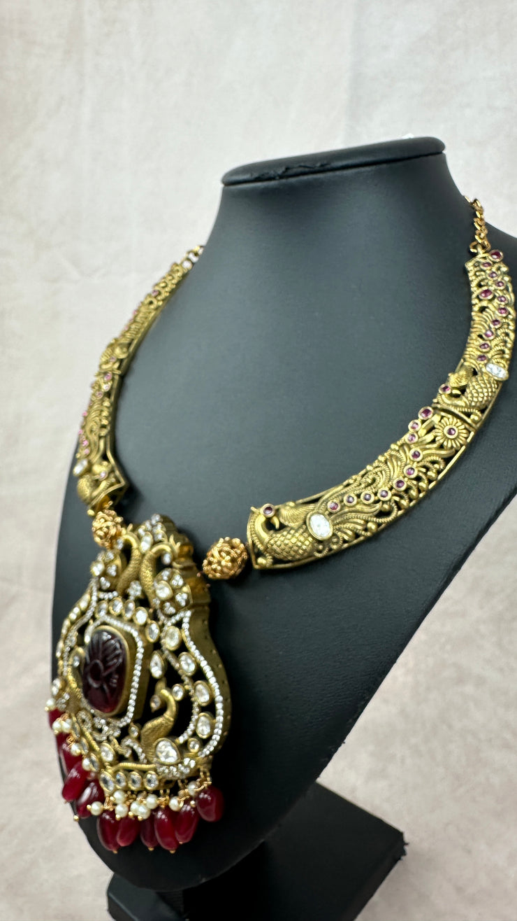 Necklace with earring