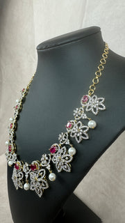 Diamond replica necklace