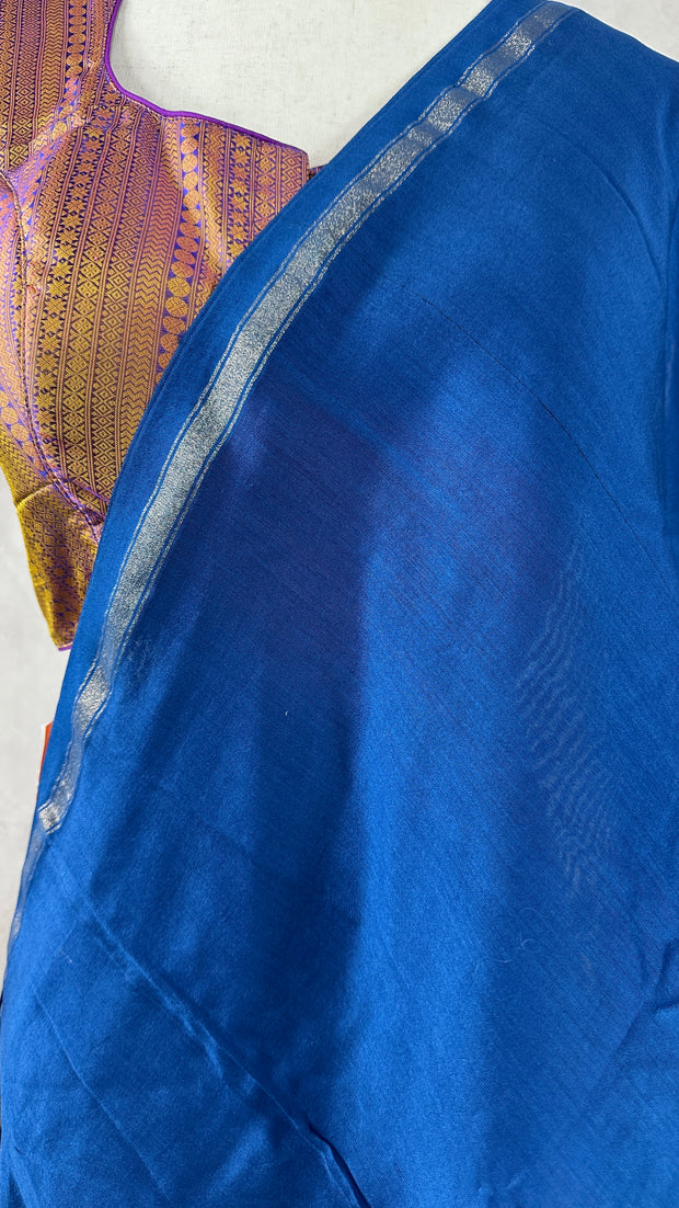 OmbreChanderi cotton saree, with designer blouse