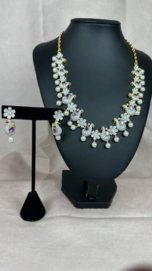 Diamond replica necklace