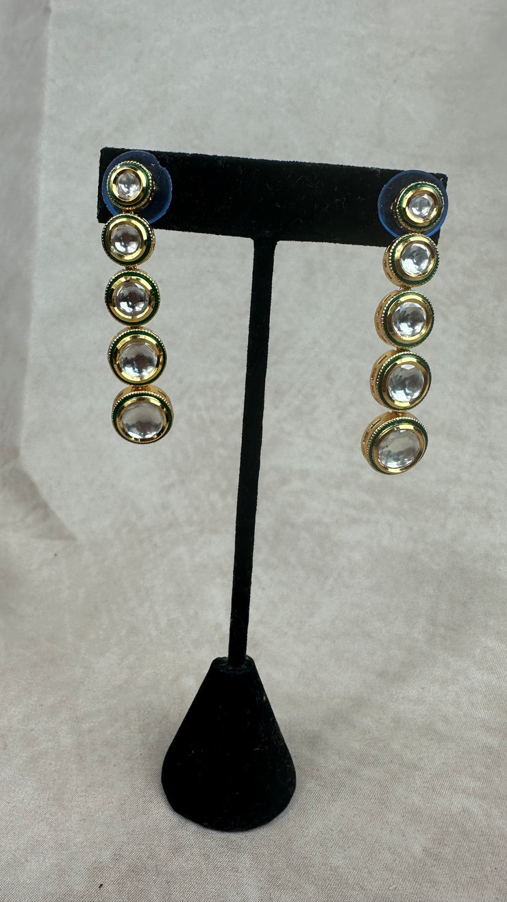 Kundan and meenakari necklace