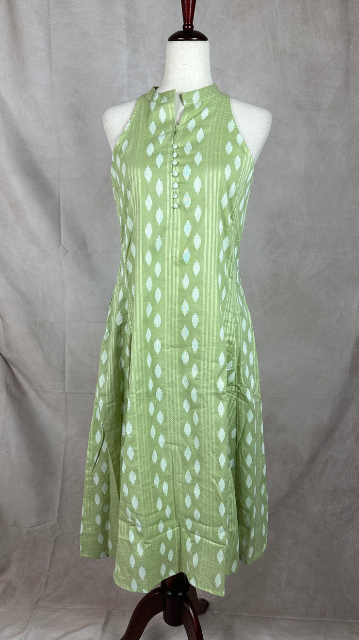 Pista green halterneck kurti