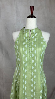 Pista green halterneck kurti