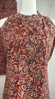 Kalamkari kurti with halterneck and bottom