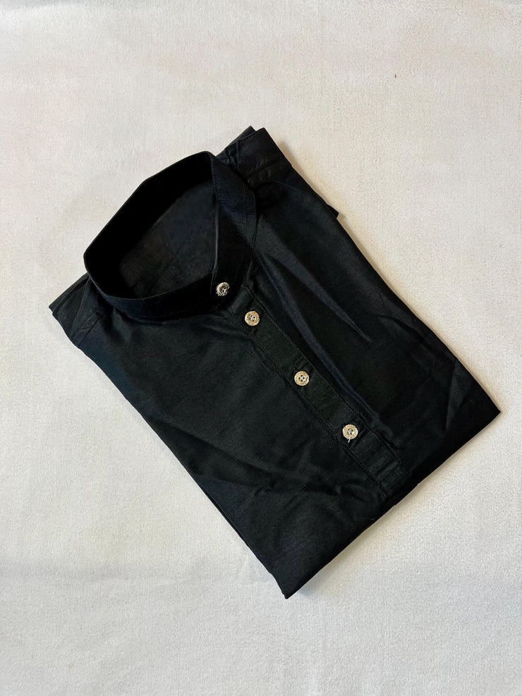 Black short kurta - Size 42