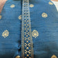 Blue Semi Silk Soft Kurta With Bottom Kurta