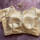 Gold Brocade Silk Blouse Blouse