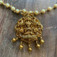 Lakshmi Pendent With Pearl Chain And Earrings Necklace