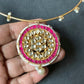 Pachi Kundan And Kemp Stone Hasli Necklace