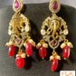 Panchamukhi Vinayaka Pendent With 3 Layer Chain And Earring Necklace