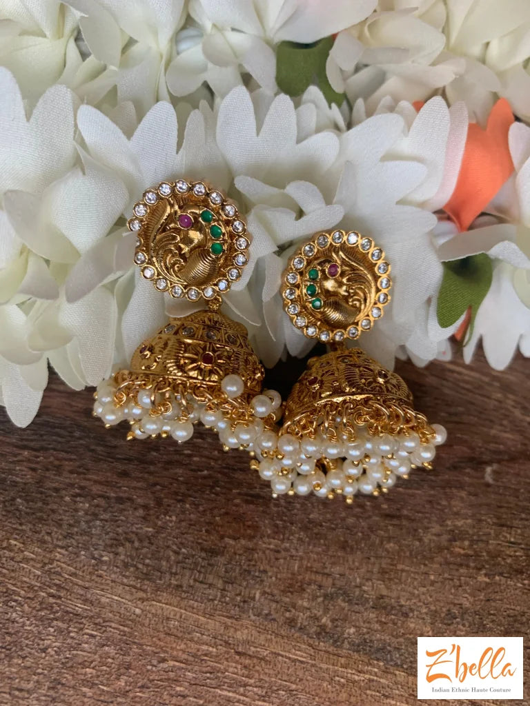 Buy Buy Jhumkas Earring Simple Gold Step Earring Gold Plated Two Layer  Jhumkas Online